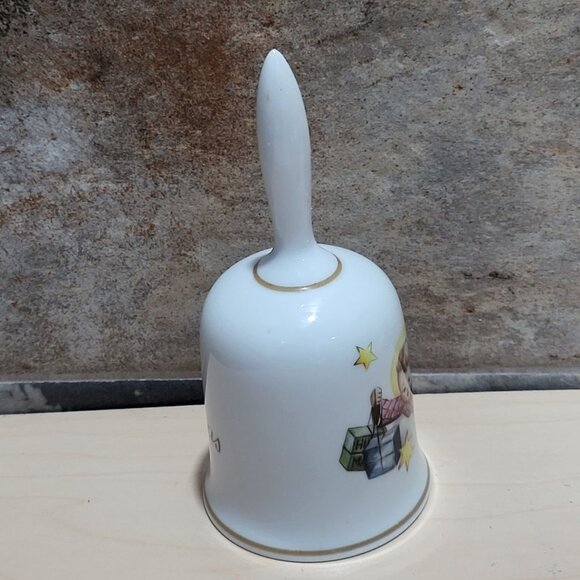 Vintage Porcelain Christmas Hummel Angel Bell 1987 - Picture 4 of 9